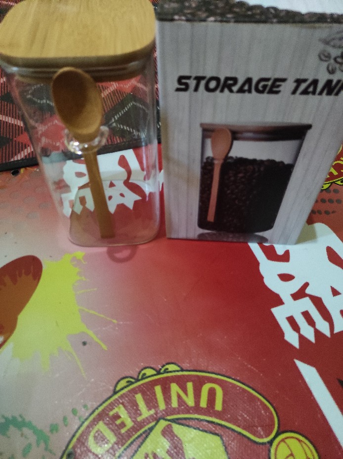 Toples Kopi Teh Kedap Udara Minimalis | Airtight Glass Canister + Spoon