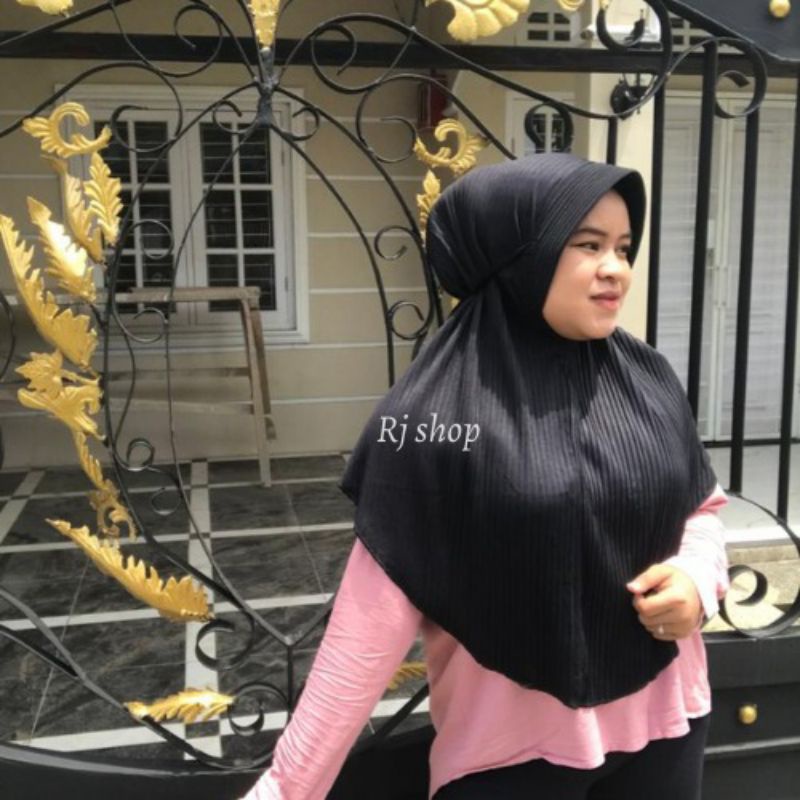 Hijab Bergo Maryam Pet Plisket Shawl Lidi Hyget Jumbo, Hijab Istan, Hijab Syar'i