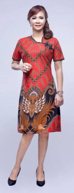 BATIK COUPLE KELUARGA SARIMBIT FAMILY TERBARU MODERN MURAH JUMBO ANAK DRESS KEBAYA LILY POLA MERAH