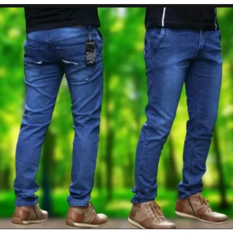 CELANA JEANS PENSIL PRIA TERBARU-CELANA JEANS KEKINIAN PRIA-CELANA PANJANG PRIA