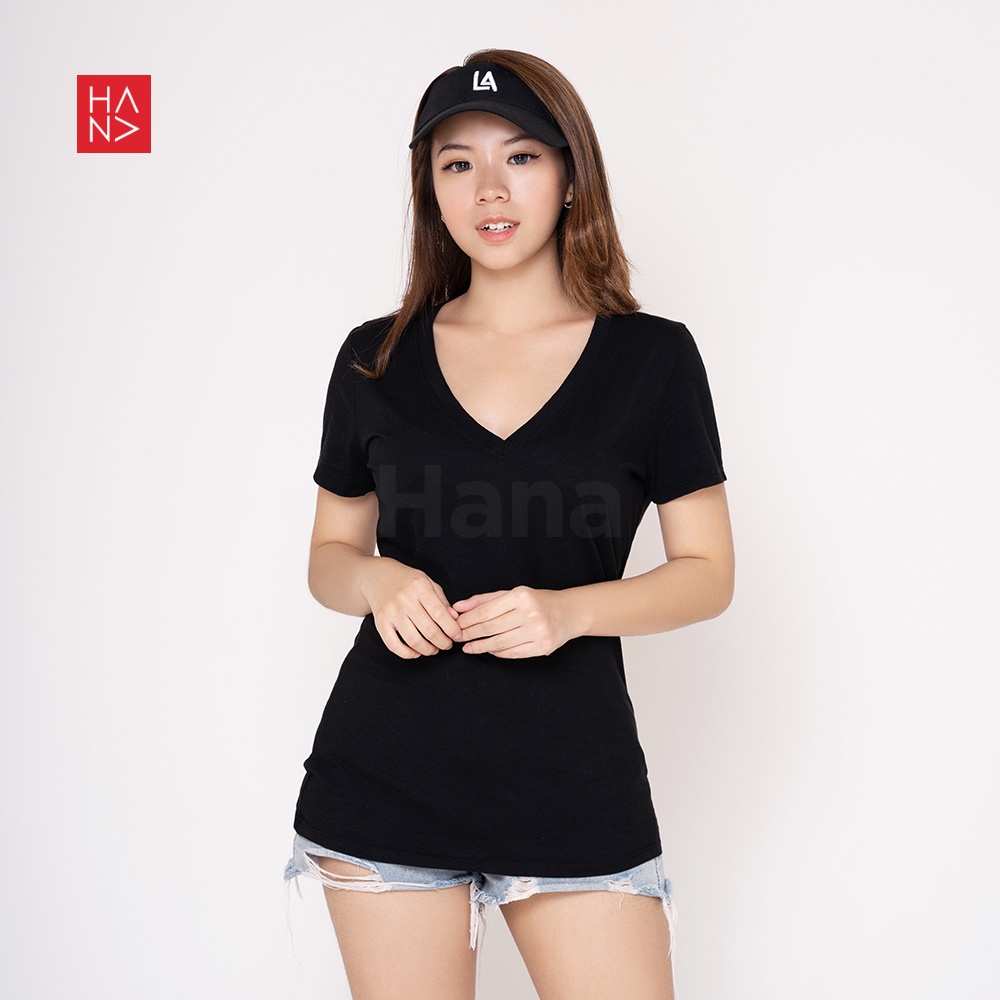 HanaFashion JKT - Yuki Basic T-shirt Kaos Wanita Murah - TS488