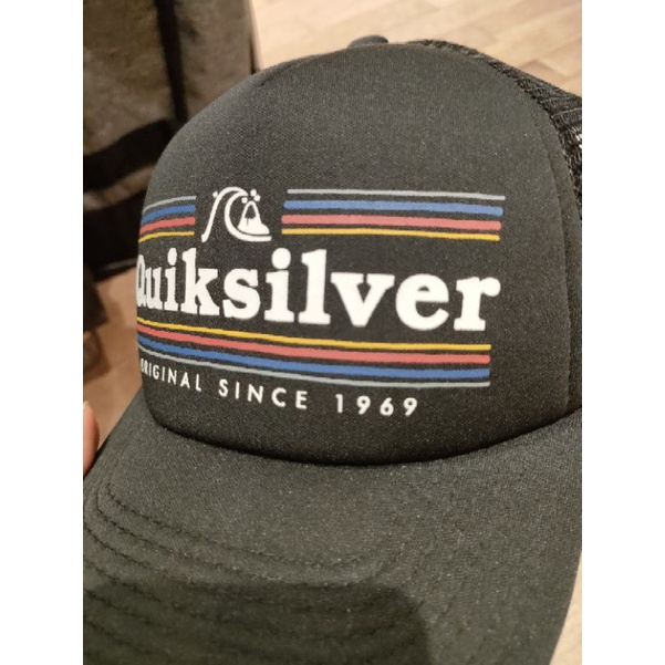 Topi Trucker Cap Quiksilver Strip Color Original OSFM Sportwear Cap JTX8922742