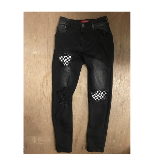 Rucas Jeans Black Checker board