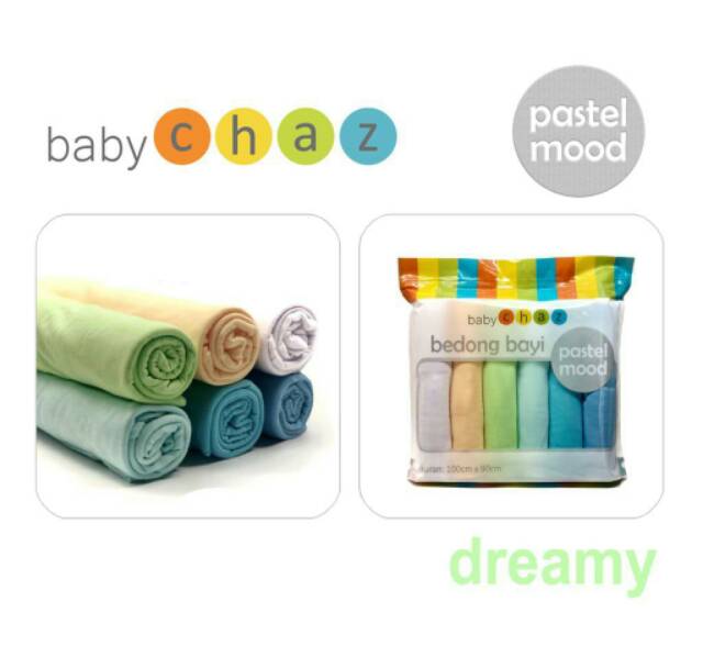 Bedong Baby Chaz Isi 6 Pastel Mood