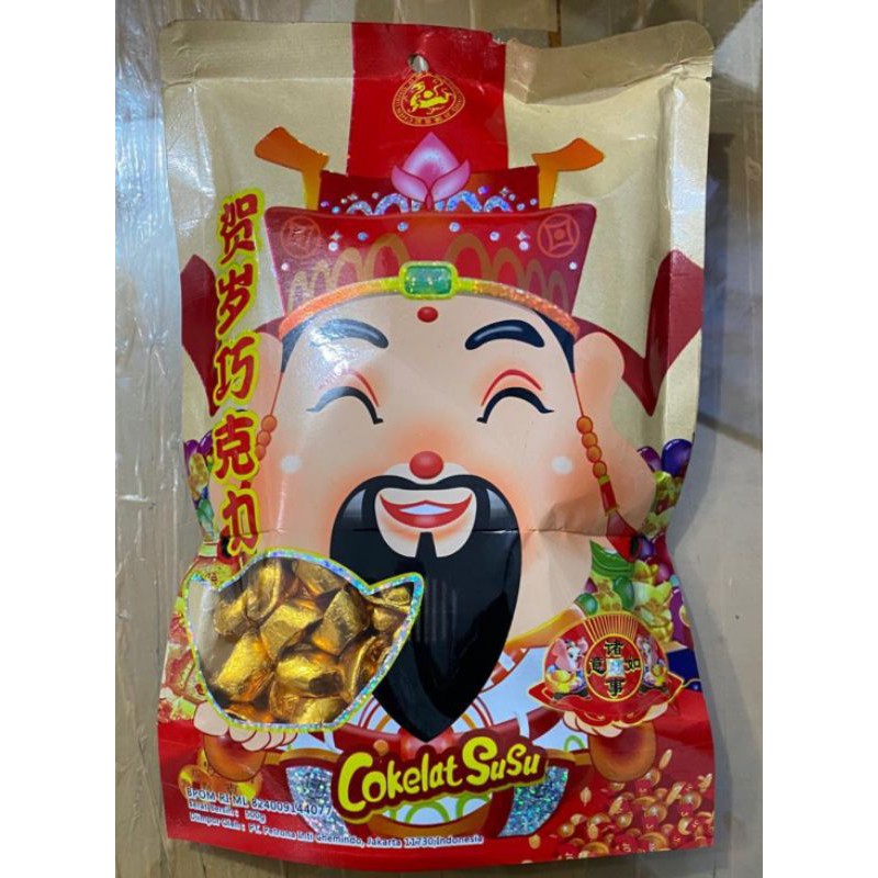 

cokelat bentuk duit tael