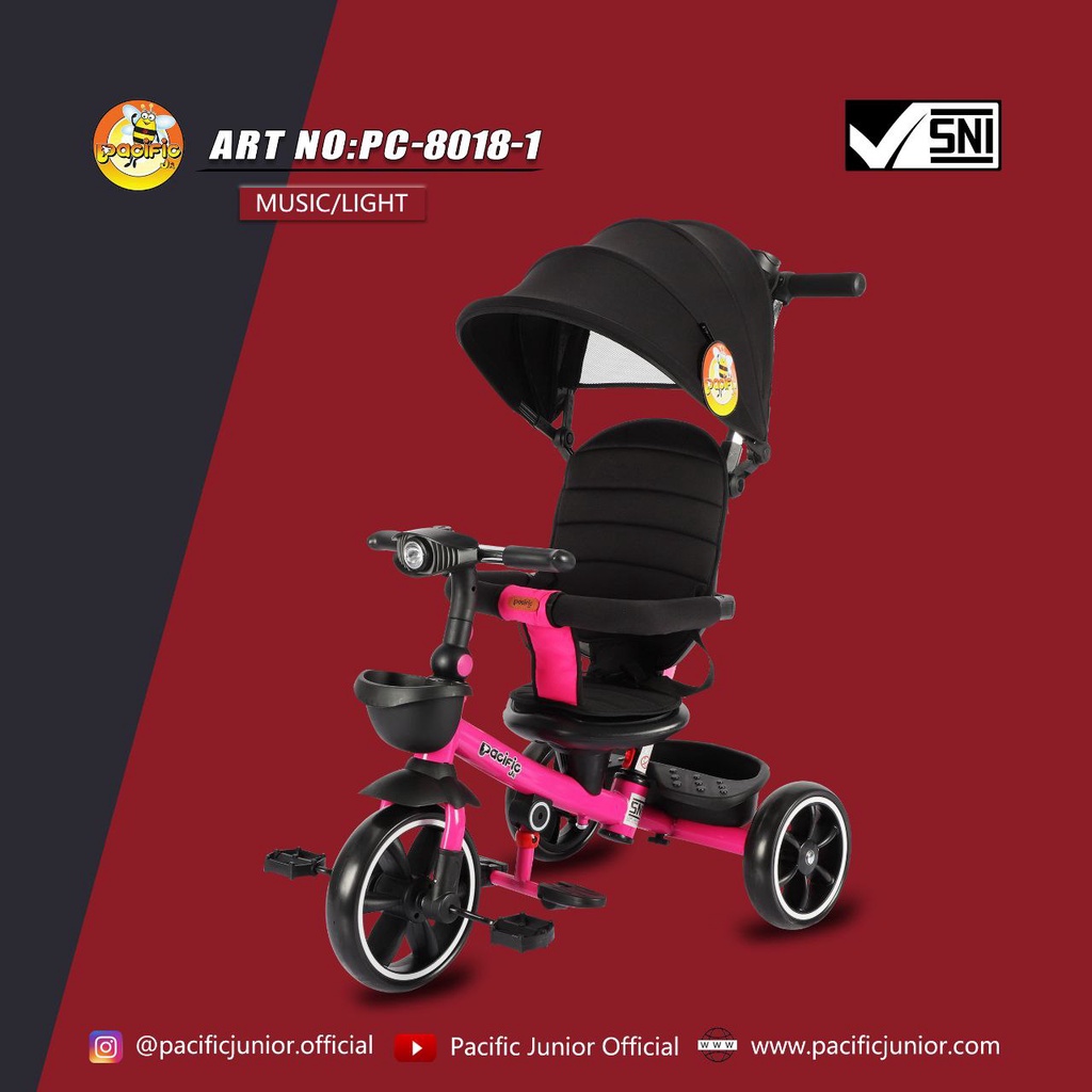 Sepeda Anak Roda 3 Pacific 8018-1