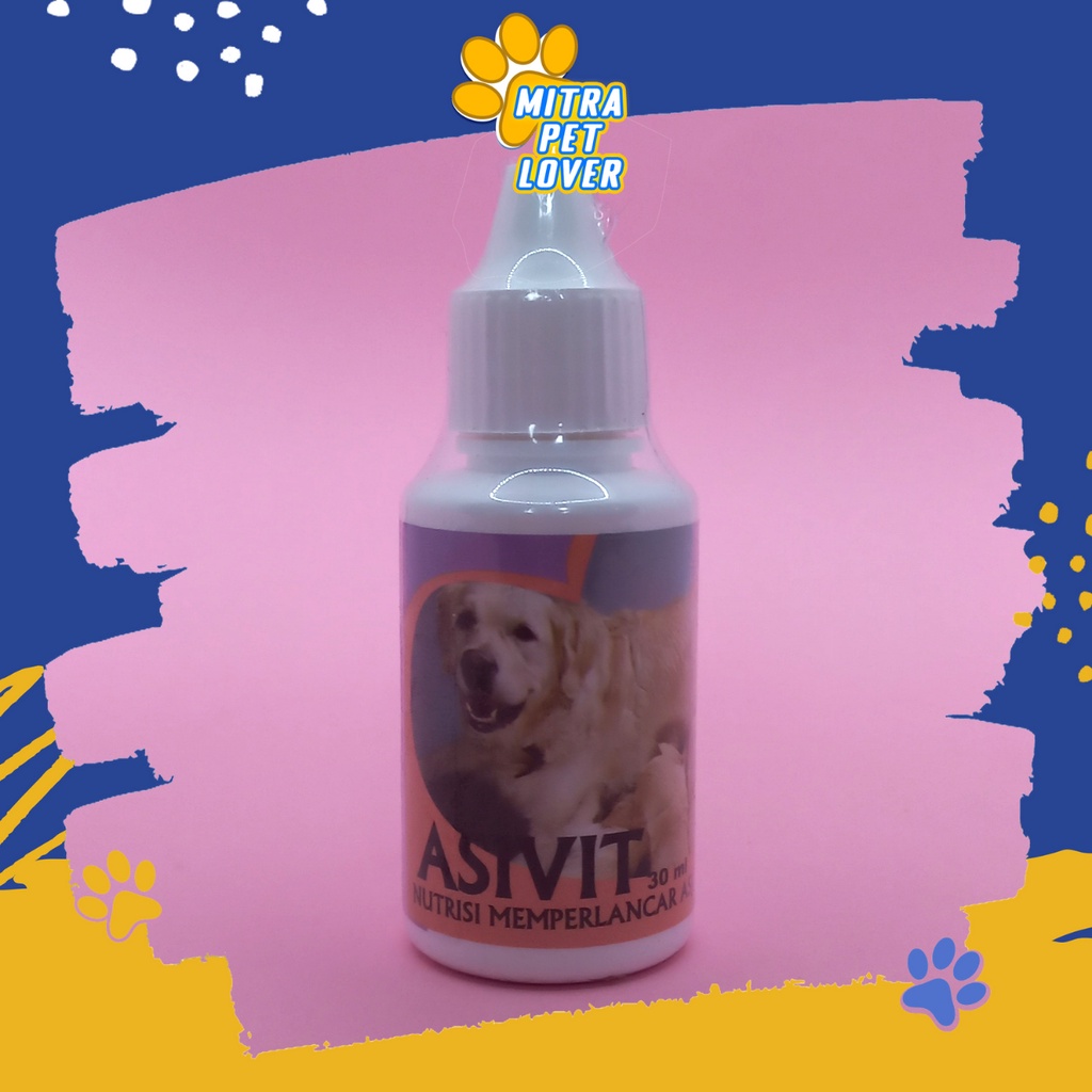 NUTRISI PELANCAR ASI ANJING - ASIVIT DOG 30 ML - PERBANYAK PRODUKSI AIR SUSU INDUK INDUKAN ANJING DOGGIE , METABOLISME LANCAR - MURAH GARANSI KUALITAS ASLI ORIGINAL - PET ANIMAL VETERINARY TAMASINDO OBAT &amp; VITAMIN HEWAN BINATANG PELIHARAAN MITRAPETLOVER