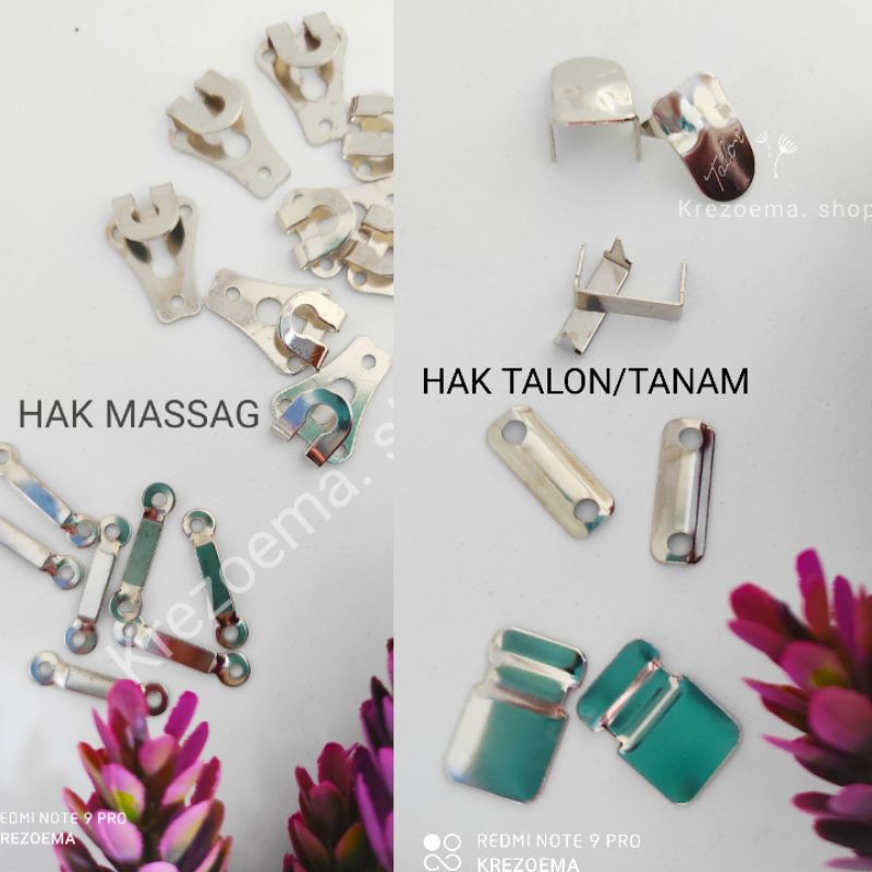 Kancing hak tanam talon massag untuk celana rok kancing catok