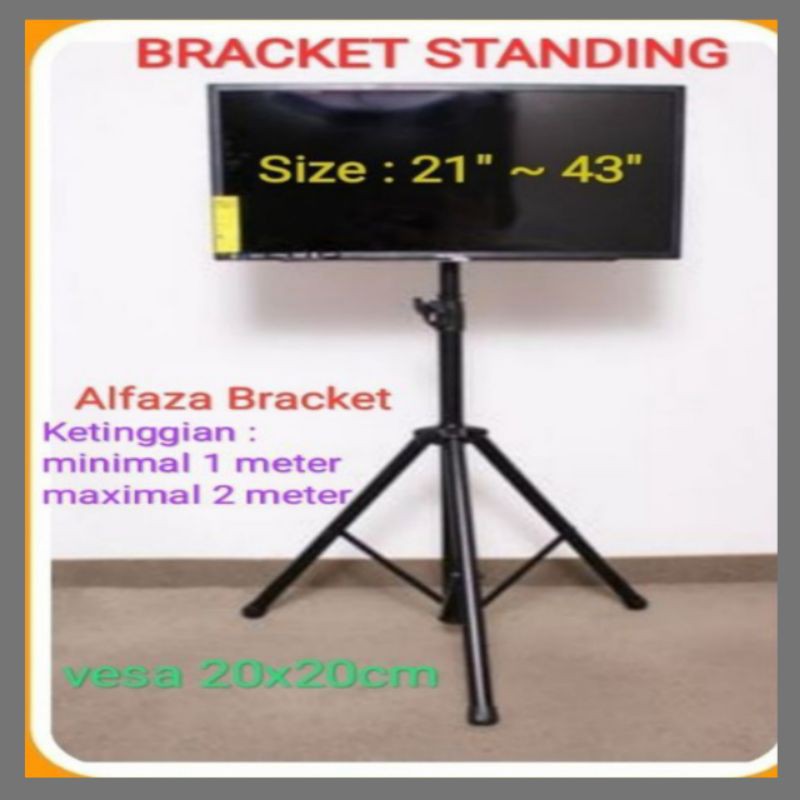 Bracket TV Breket TV Standing TV 43&quot;42&quot;40&quot;38&quot;36'32&quot;27'24'19&quot; kualitas Premium