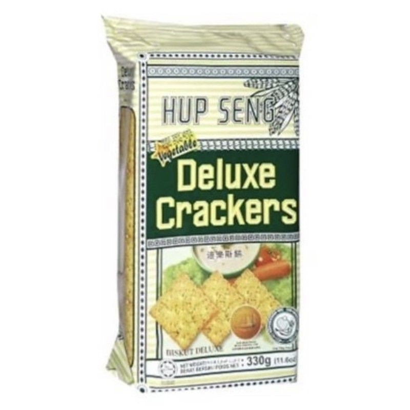 

Hup Seng Deluxe Crackers Vegetable Biscuit 330 gram Biskuit Hupseng Deluxe Vegetable 330gr
