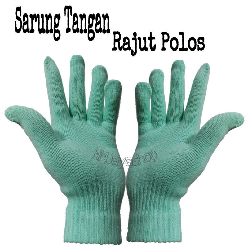 Sarung Tangan Rajut Polos Tanpa Anti Slip