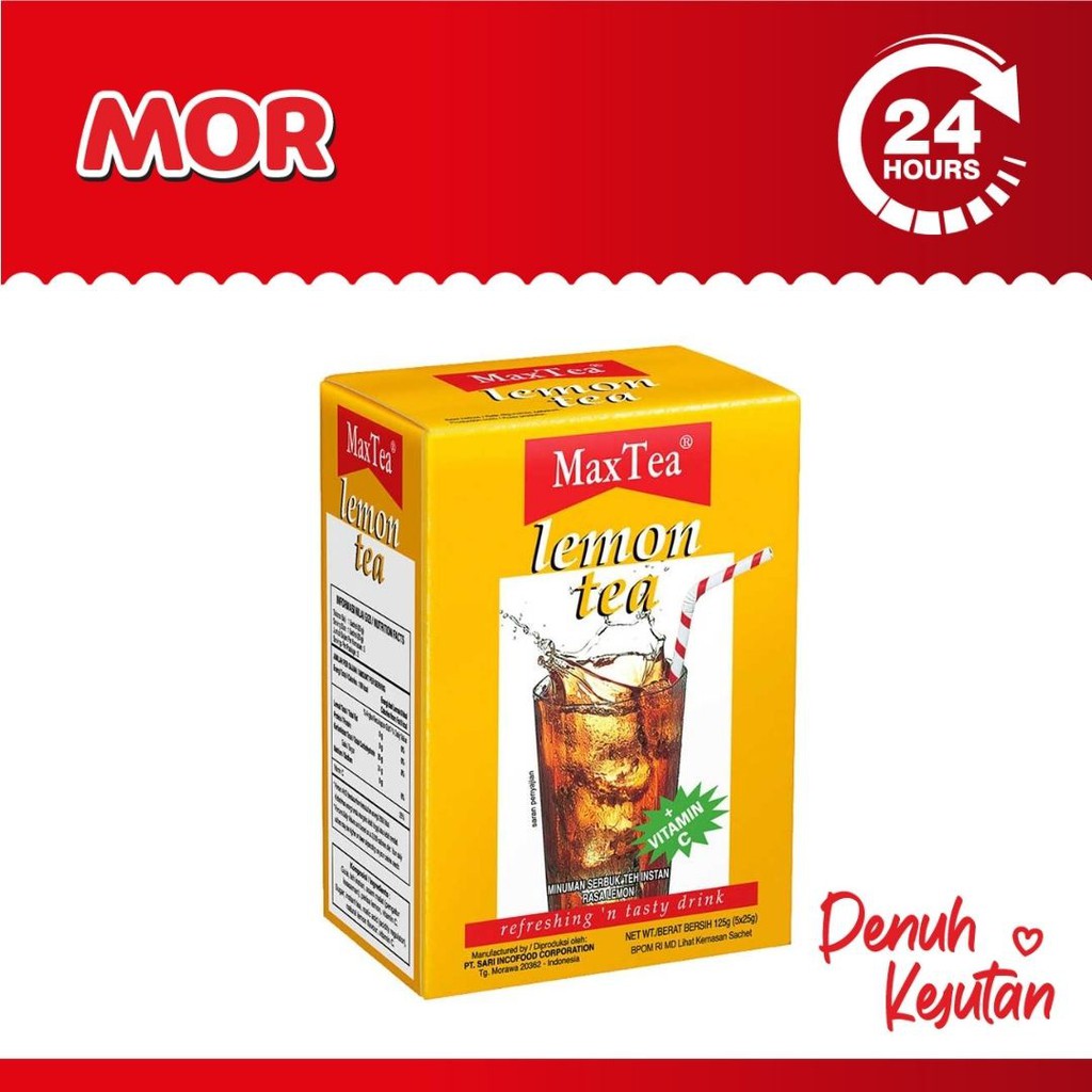 

MAX TEA Lemon Tea Serbuk Teh Instan Lemonade 5s x 25gr