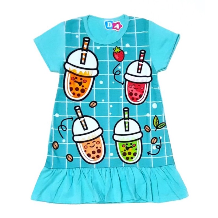 Daster Anak Perempuan Dedina  RANDOM WARNA Size 16/20 SLIDE