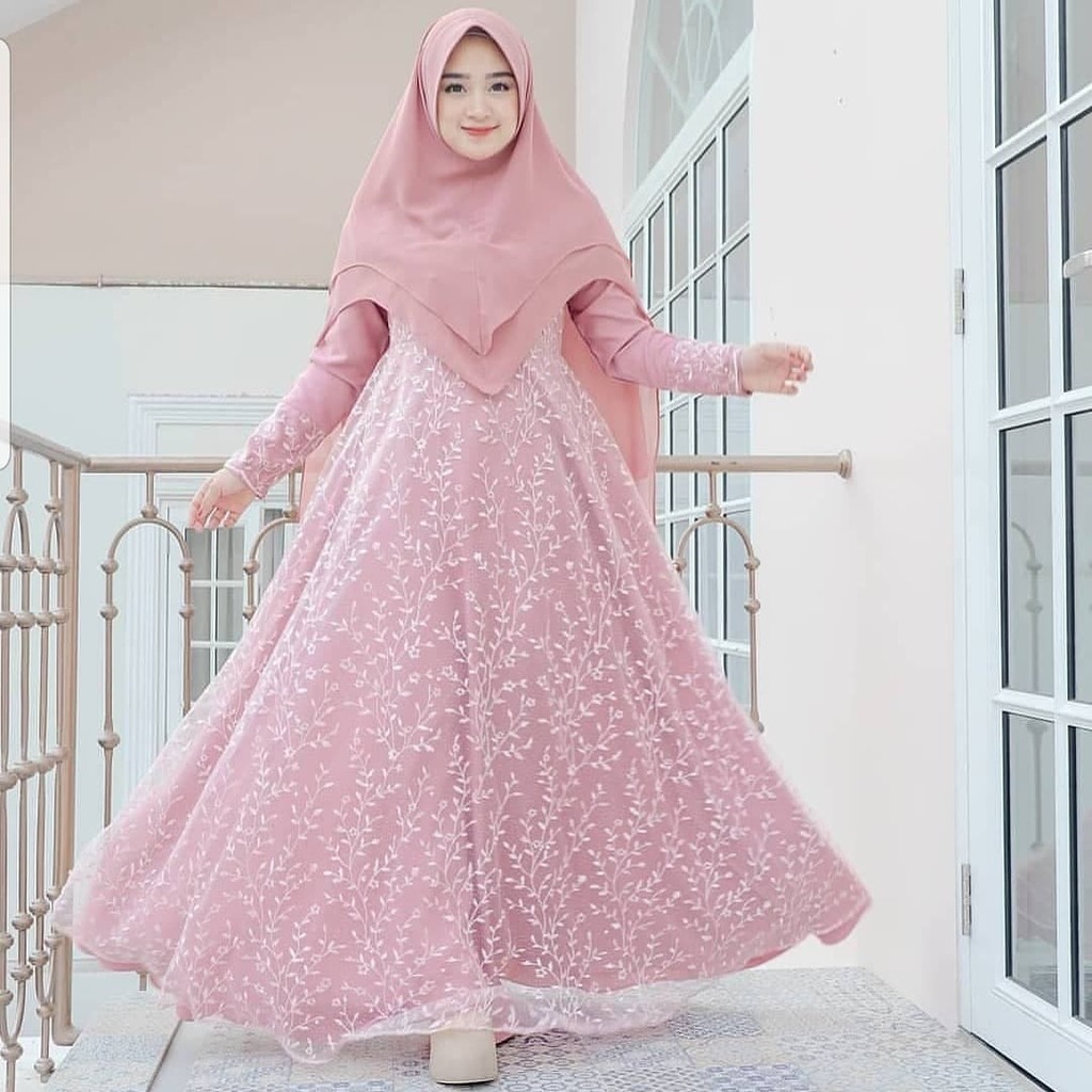 ( PROMO) SET SYARI POLOS MAXMARA LUX ANAYAH REAL PIC HAJI UMROH GAMIS SYARI HIJAB SYARI BAHAN LEMBUT