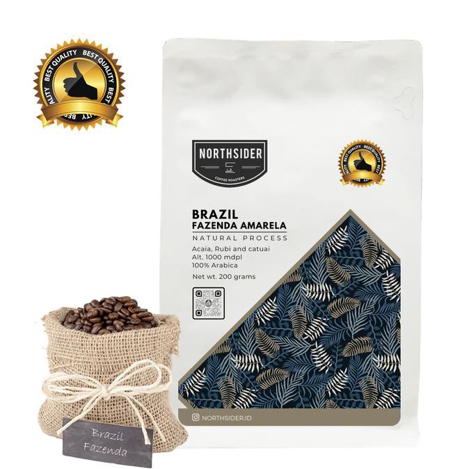 

BIJI KOPI ARABIKA BRAZIL FAZENDA AMARELA NATURAL - 200GR NORTHSIDER - Biji Kopi