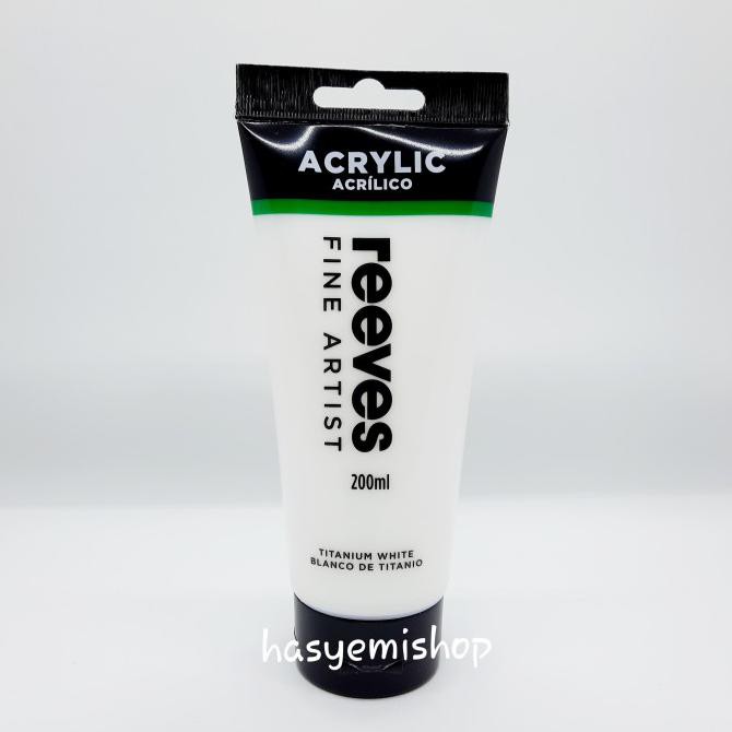 

Ready! Reeves Acrylic Paint 200Ml Titanium White Murah
