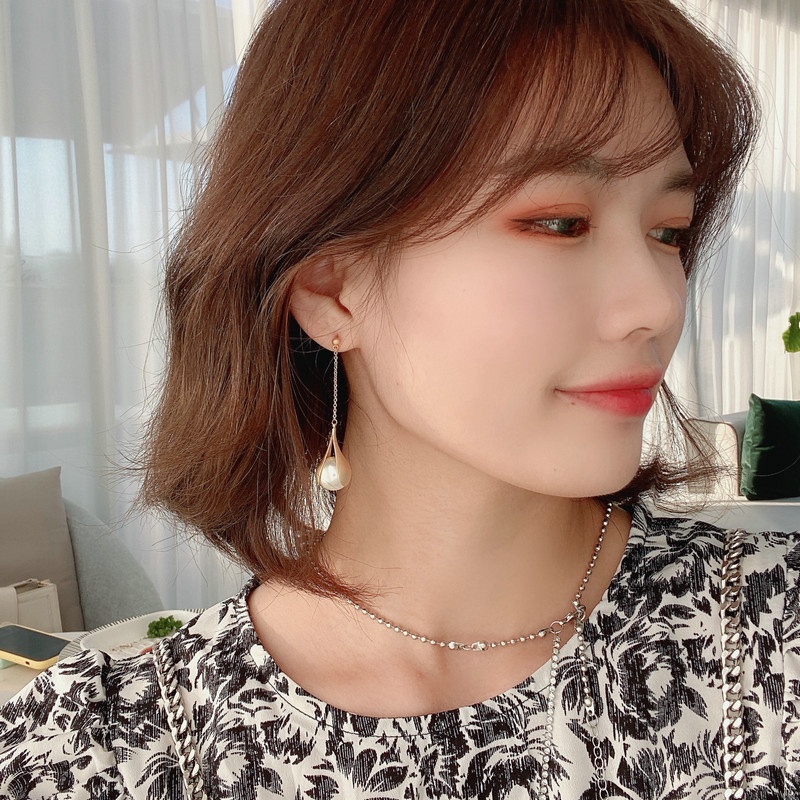 Anting Liontin Gaya Korea