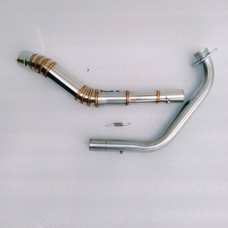pipa leher knalpot racing Vixion R stainless