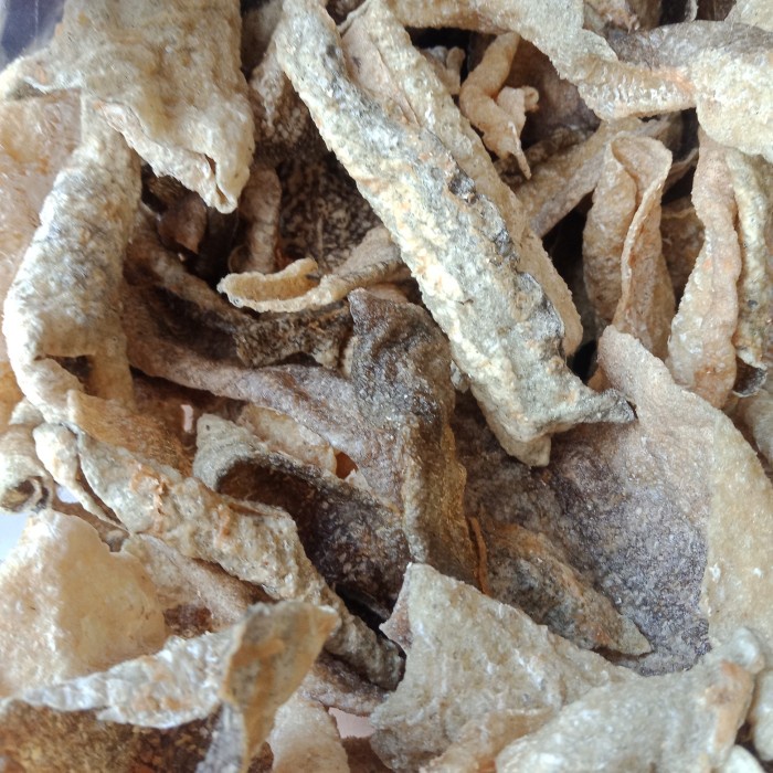 

keripik kulit ikan laut tanpa tepung 250 gr rambakfish skin keto