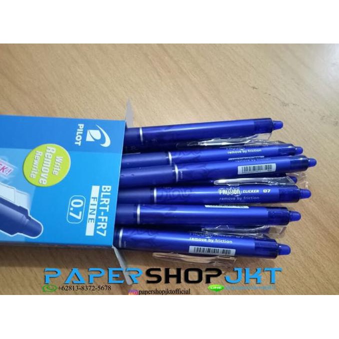 

GROSIR!!! Pulpen Pen Frixion Pilot 0.7 BIRU ( Bisa Dihapus )