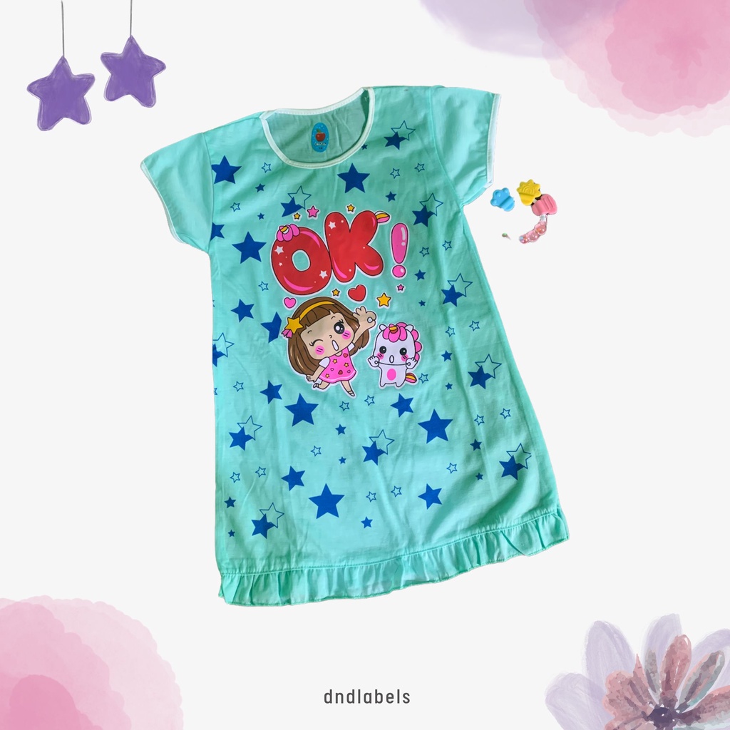 Dress Anak Perempuan Usia 3 - 10 Tahun | Daster Anak Lucu Motif