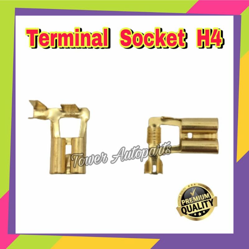 Terminal Skun Bendera Untuk Socket / Soket Sealbeam / Lampu Besar H4