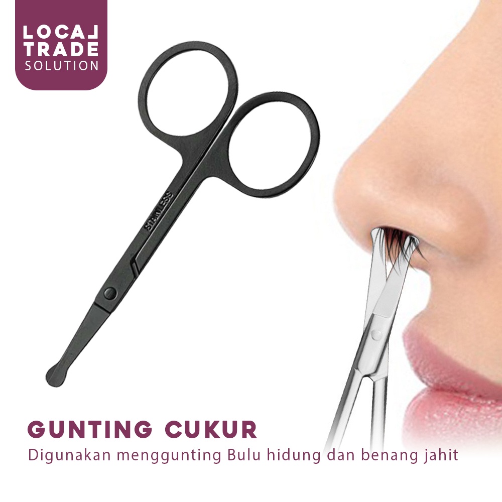 Gunting Cukur Bulu Hidung / Pemotong Bulu Hidung / Nose Hair Clipper