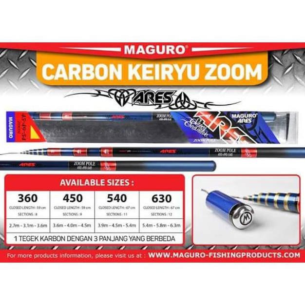 Joran Tegek Maguro Ares Zoom Pole Carbon - 360