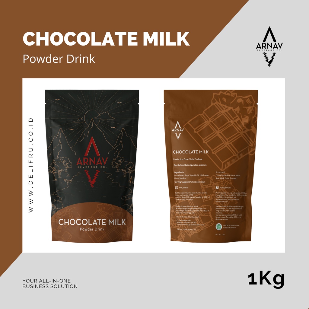 

Arnav Chocolate Milk Powder Drink 1 Kg - Bubuk Minuman Cokelat Susu