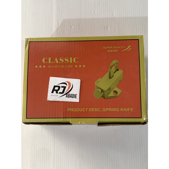 Spring Knip Knife Grendek Jendela Kodok Kotak Chrome CLASSIC SN 907