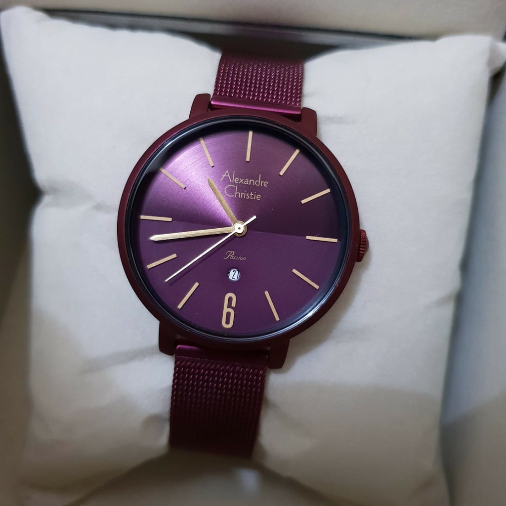 AC alexandre Christie AC 2751  wanita original stainless steel ungu