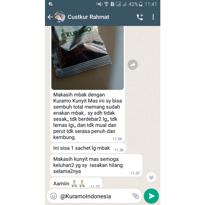 Obat Asam Lambung Naik - Kuramo Kunyit Mas 200g-6