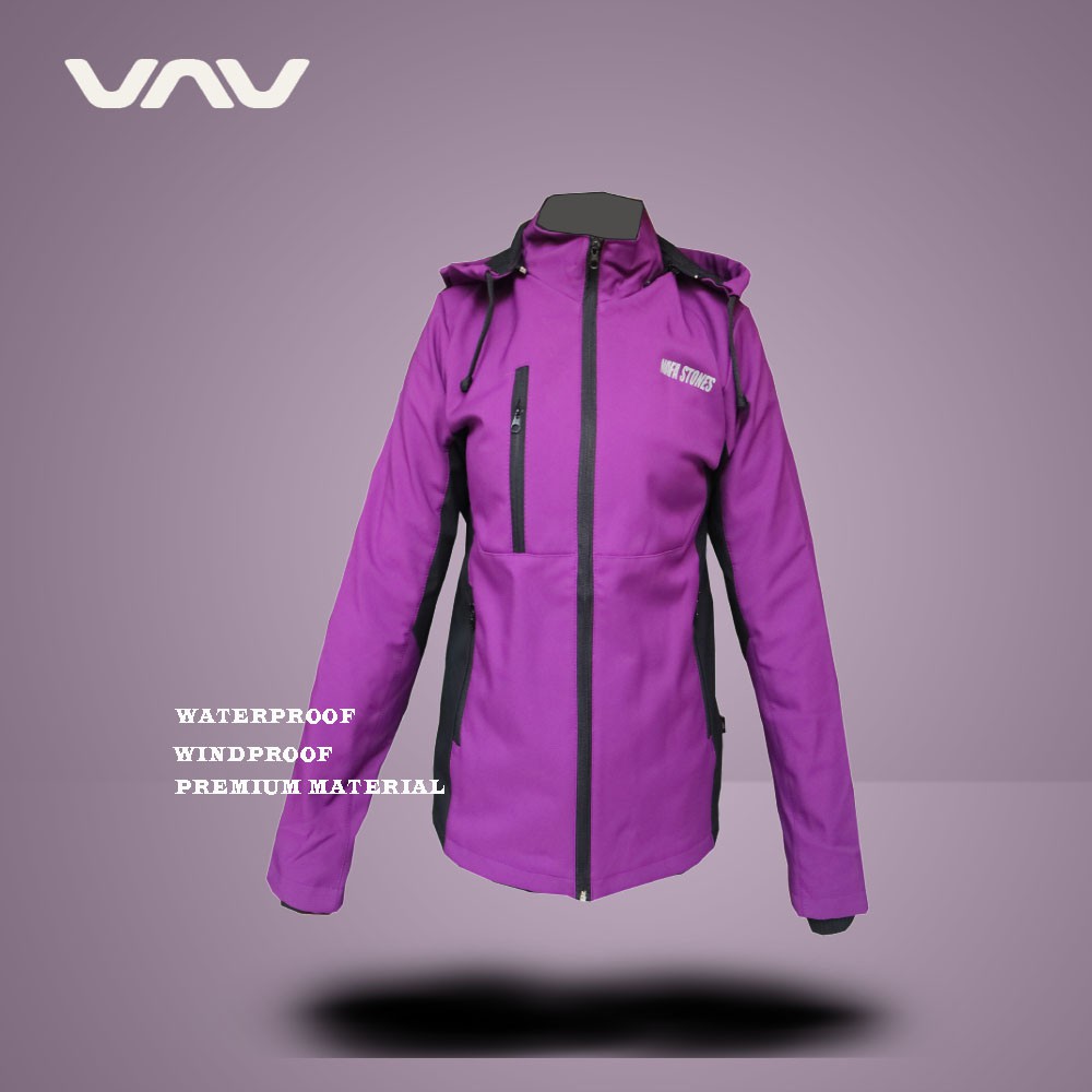 Jaket Motor Cewek Waterproof Windproof Outdoor Harian