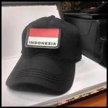 TOPI VELCRO HITAM - TOPI HITAM VELCRO