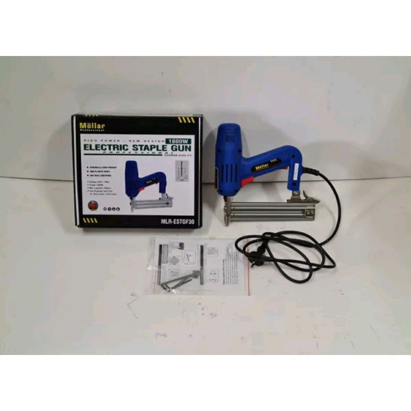 Mesin paku tembak listrik F30 MOLLAR | electric stapler gun Mollar