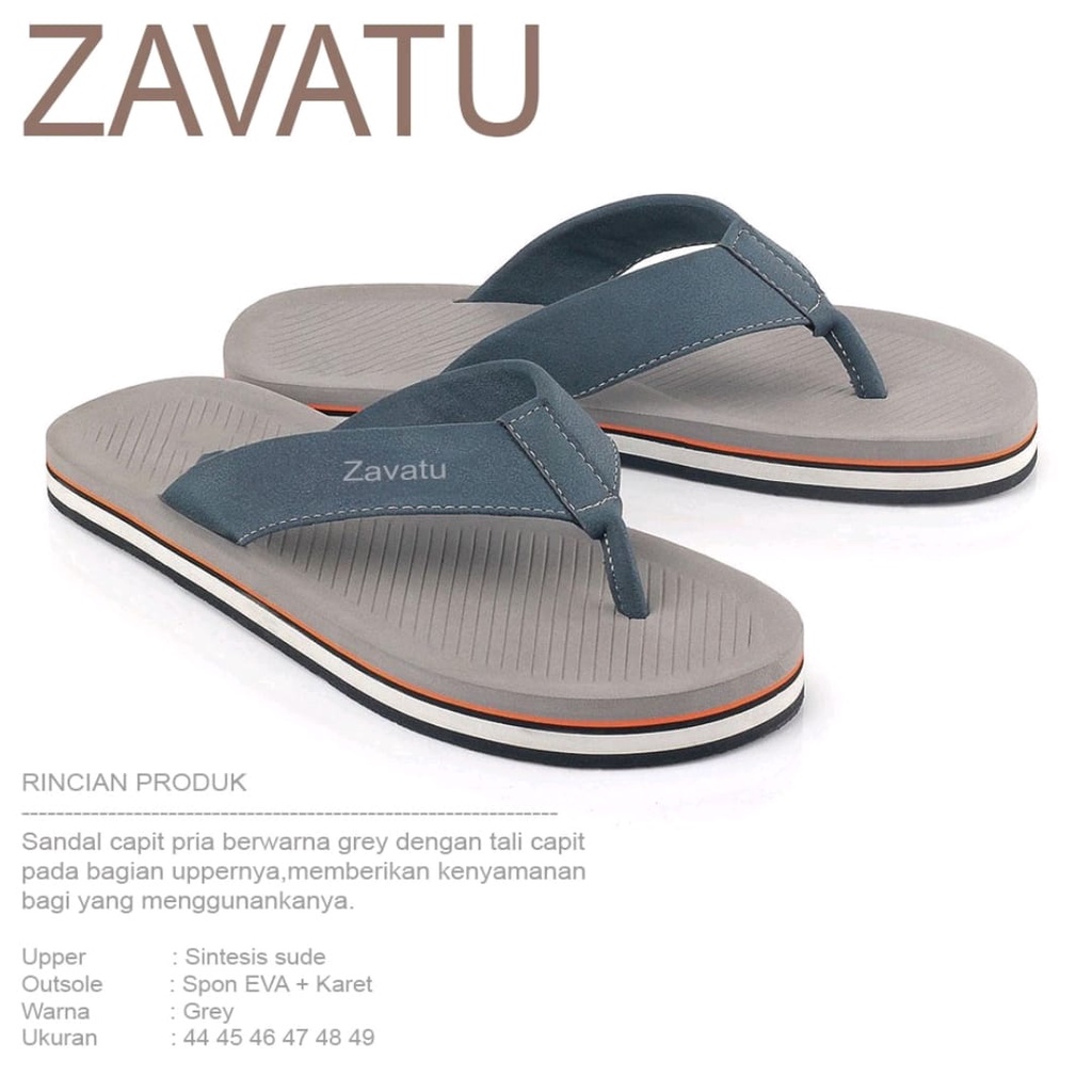 Sandal Pria Ukuran Jumbo 44 49 ZVT 005