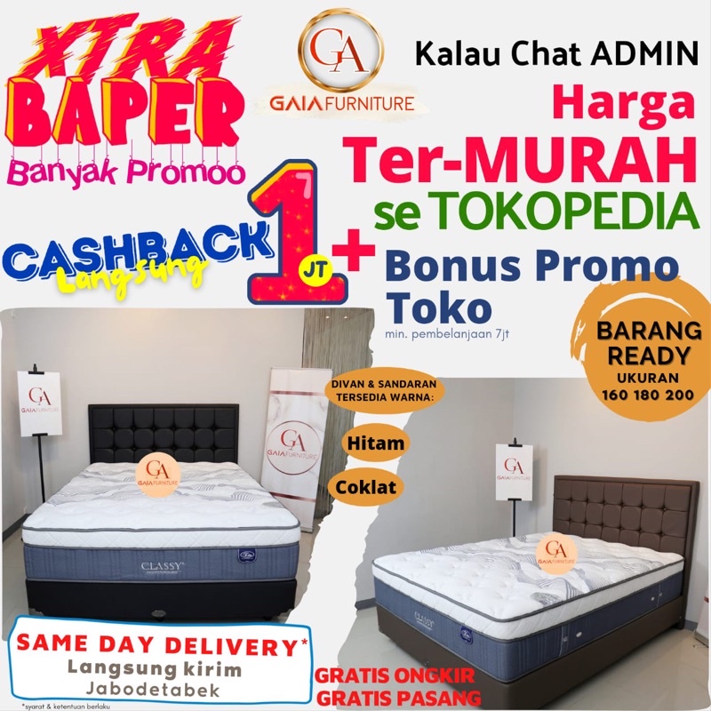 FULL SET | Matras Kasur Elite CLASSY Springbed Matras Elite ORIGINAL