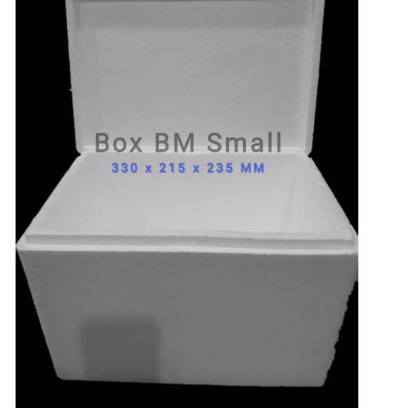 

Grosir Styrofoam Box BM Small / DinarBox / Box BM UK 330 X 215 X 235 MM / Sterofoam