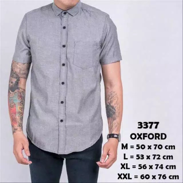 Bos Baju kemeja pria polos lengan pendek /Kemeja laki-laki / Kemeja dewasa /Hem pria lengan pendek