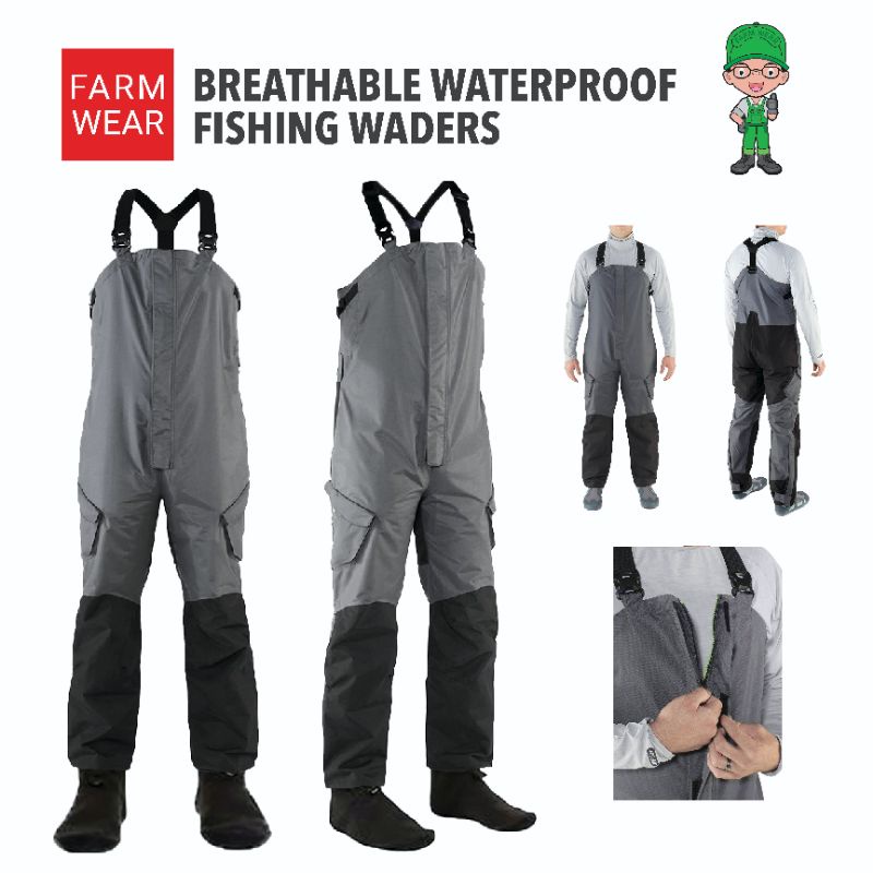 FARMWEAR - Waterproof Fishing Wader Bibs - Celana Anti Air - Size M