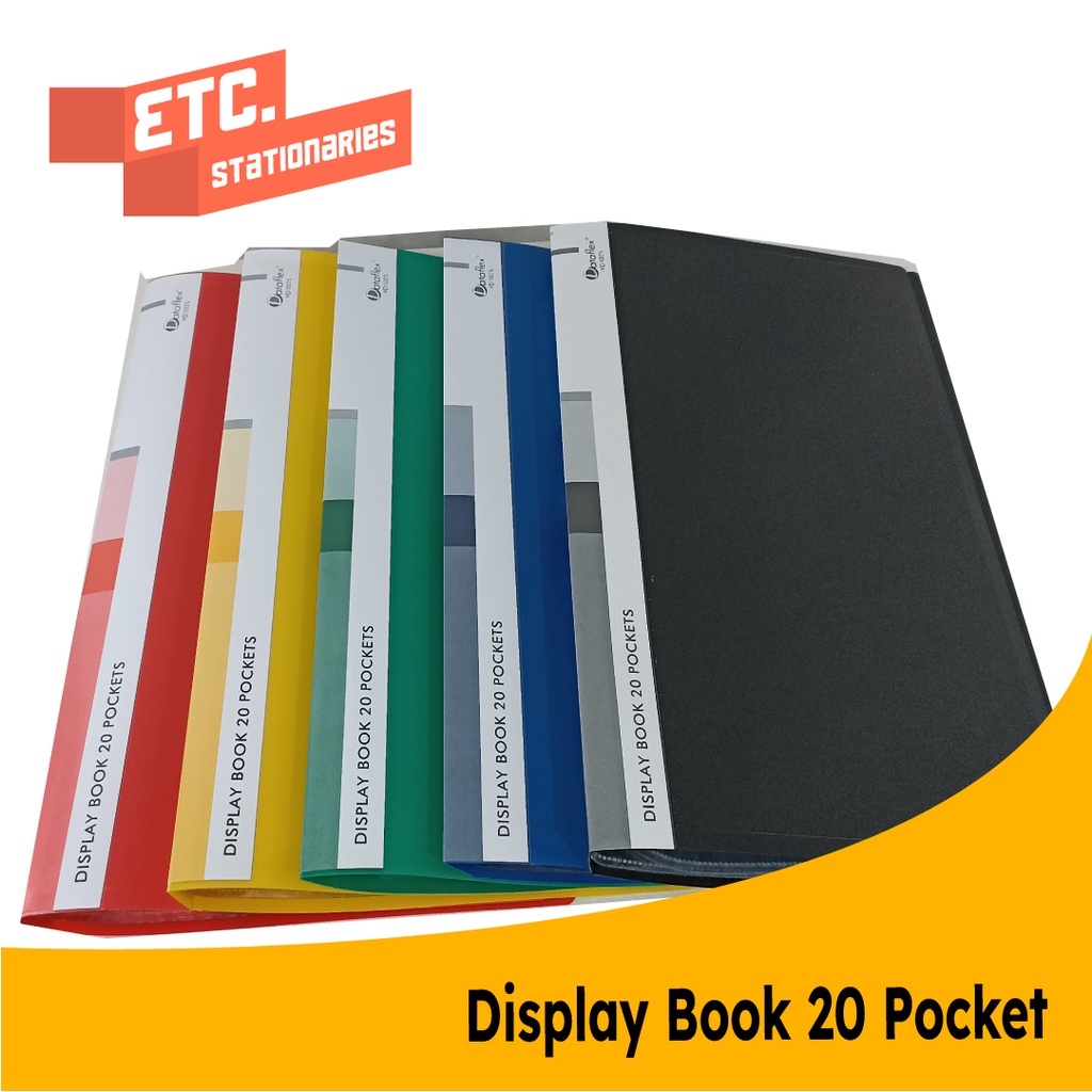 

Dataflex Display Book Folio / Document Keeper / Clear Holder 20 Pocket
