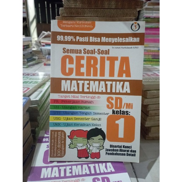 Buku Pr Matematika Setahun / LATIHAN SOAL SD / RPAL / RPUL / BHS INDONESIA / BHS INGGRIS / GUDANG SOAL / SOAL - SOAL MATEMATIKA / IPA / WIN-WIN MATEMATIKA SD / MURAH ORIGINAL-CERITA MTK 1