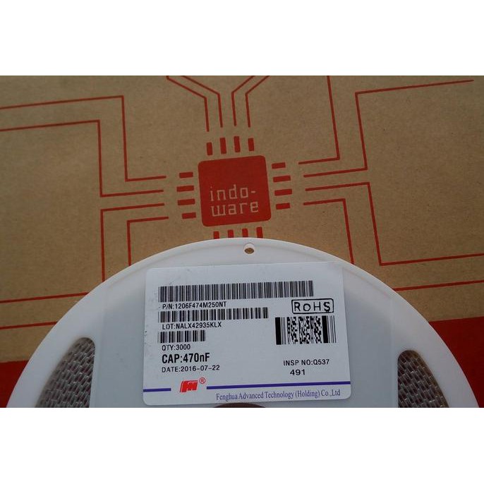 1206 474 470Nf 470Nf Kapasitor 2012 474 Smd Kapasitor Capasitor Inwer549 Original