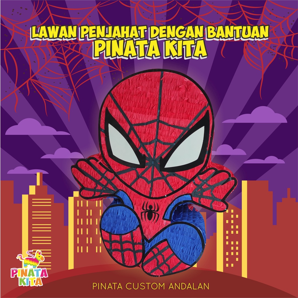 pinata spiderman / pinata spidermen / pinata avengers  / pinata custom spiderman / pinata tarik / pi