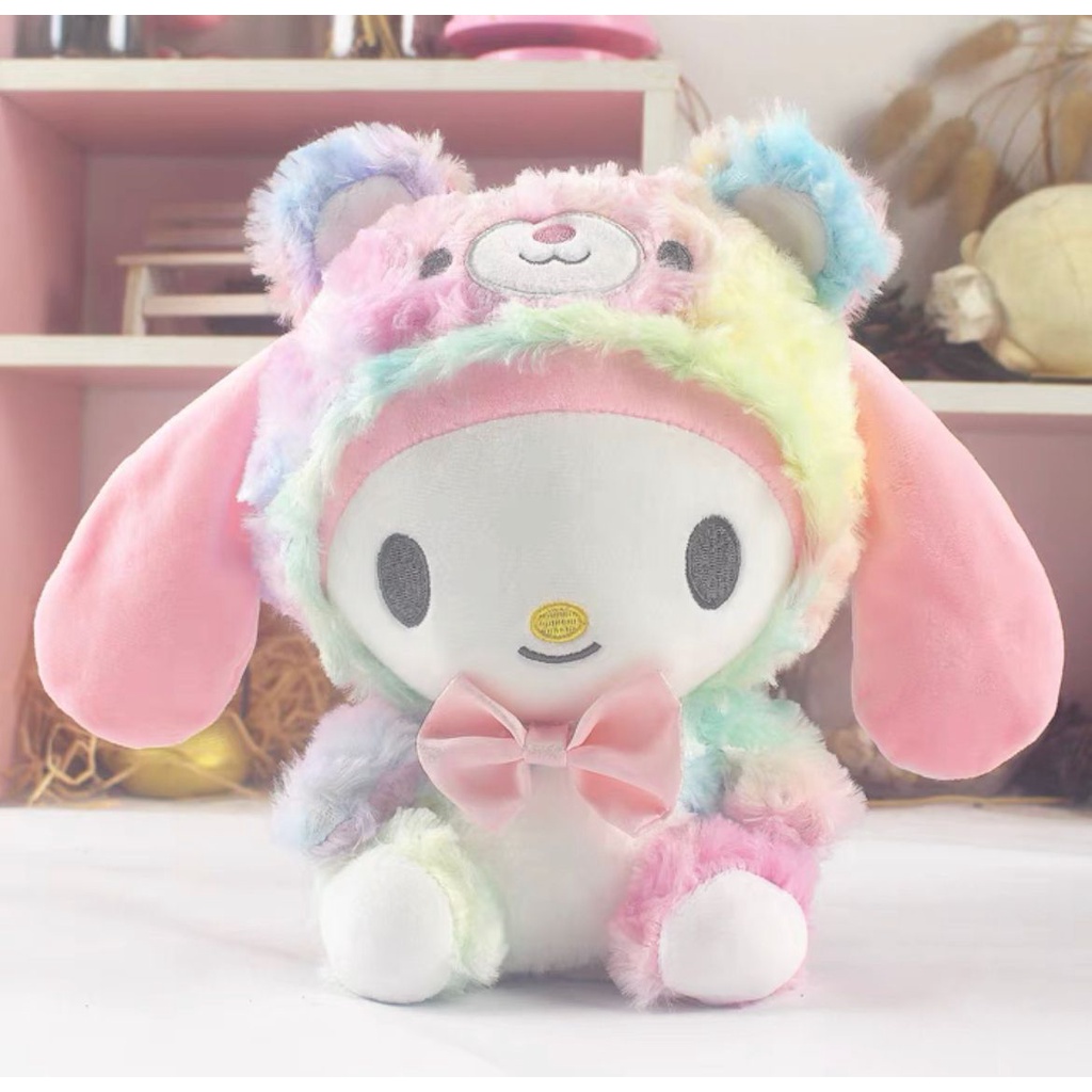 BONEKA CINNAMOROLL MELODY KUROMI HELLO KITTY RAINBOW IMPOR