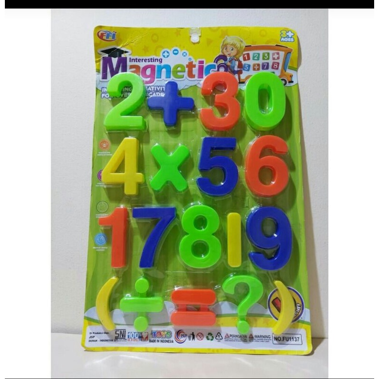 MAINAN ANAK ANGKA MAGNET MAINAN EDUKASI MAINAN ANGKA MAGNET
