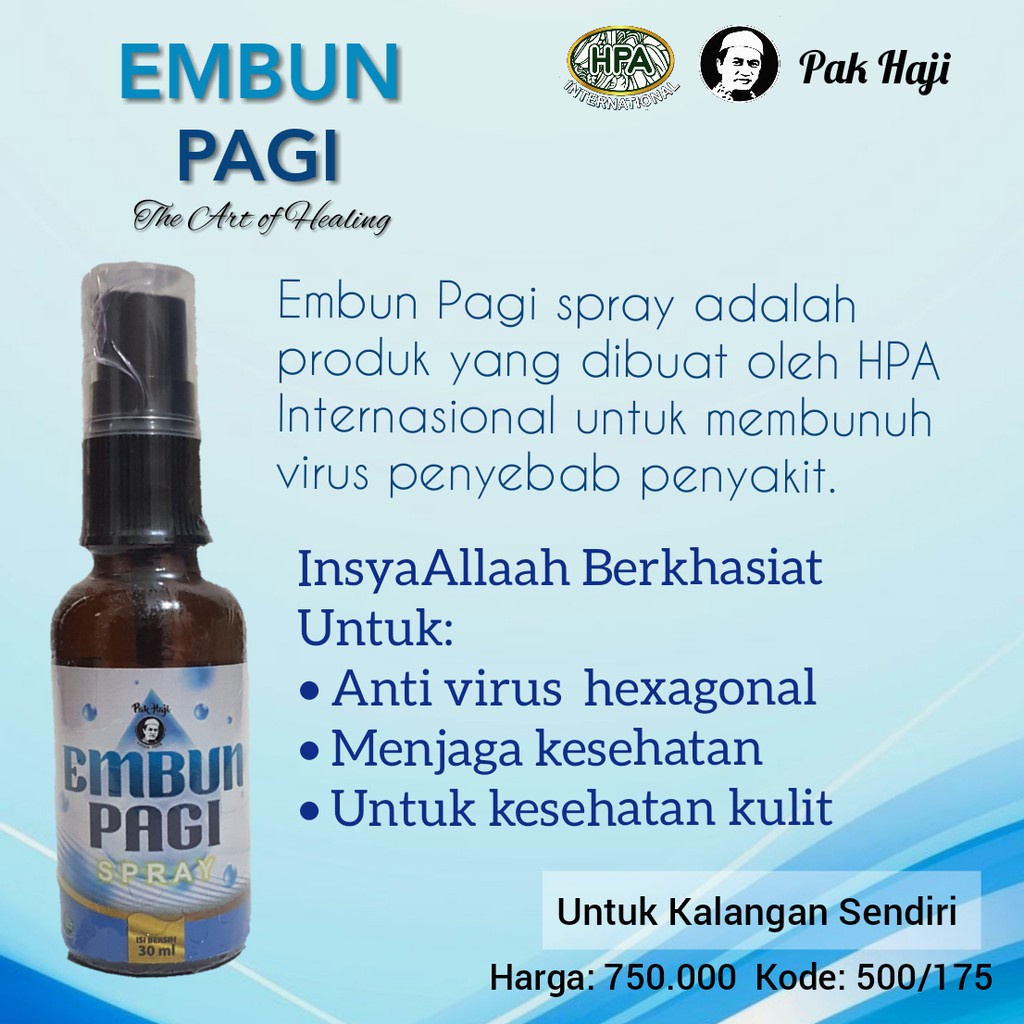 Embun Pagi Spray HPA Anti Virus