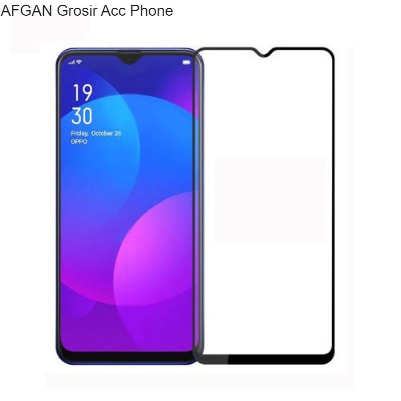 Tempered Glass Tg Anti Gores Full Cover Kaca 9D Oppo A12 Screen Guard Protector Full Kaca Oppo A12 G