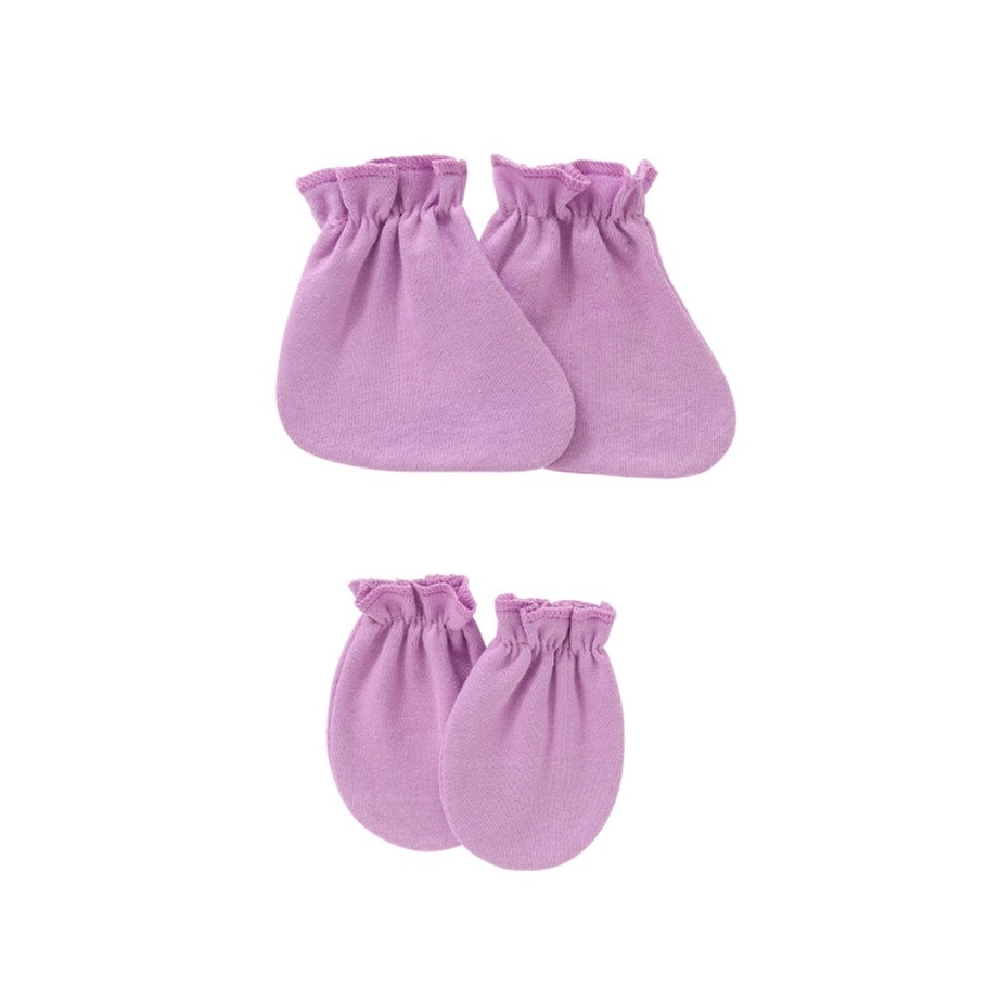 Set sarung tangan bayi dan kaos kaki bayi polos import
