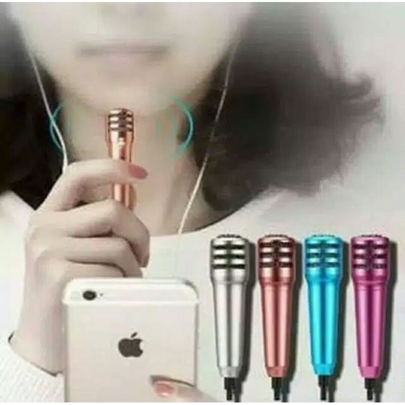 headset mic smule karaoke di handphone portabel